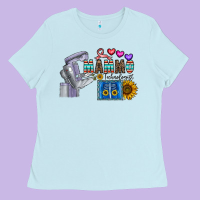 Mammo Technologist Ladies Tee Designed By Cowhidedigitalart