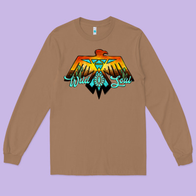 Thunderbird Wild Soul Long Sleeve Tee Designed By Jahusdesignshop