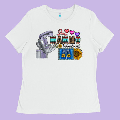 Mammo Technologist Ladies Tee Designed By Cowhidedigitalart