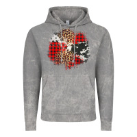 Cloud Rock leopard cowhide Christmas plaid patches Vintage Hoodie - Jasminsmagicworld