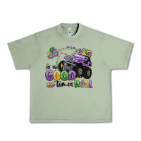 Oil Green let the good times roll Urban Heavy Tee - MaliasSmallBusiness
