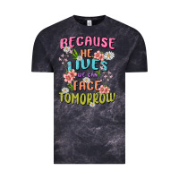 Cloud Black because he lives face tomorrow Vintage Tee - MaliasSmallBusiness