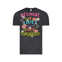 Vintage Black because he lives face tomorrow Vintage Tee - MaliasSmallBusiness