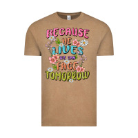 Vintage Coffee because he lives face tomorrow Vintage Tee - MaliasSmallBusiness