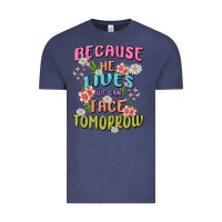 Vintage Denim because he lives face tomorrow Vintage Tee - MaliasSmallBusiness