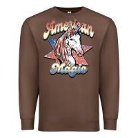 Chestnut American unicorn magic Premium Sweatshirt - HowdyJamesFarm