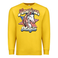 Lemon American unicorn magic Premium Sweatshirt - HowdyJamesFarm