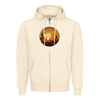 Sandshell Desert Cactus Sunset Volleyball Zipper Hoodie - Bettercallsaul