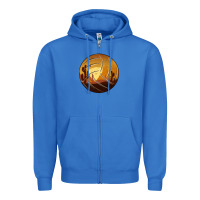 True Royal Desert Cactus Sunset Volleyball Zipper Hoodie - Bettercallsaul