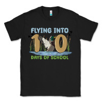 Black flying into 100 days of school Classic Tee - MaliasSmallBusiness