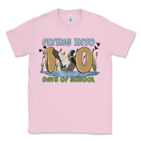 Bubblegum Pink flying into 100 days of school Classic Tee - MaliasSmallBusiness