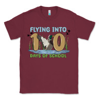 Burgundy flying into 100 days of school Classic Tee - MaliasSmallBusiness