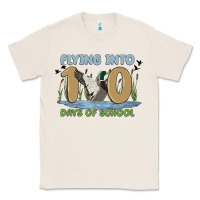 Natural flying into 100 days of school Classic Tee - MaliasSmallBusiness