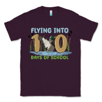 Plum flying into 100 days of school Classic Tee - MaliasSmallBusiness