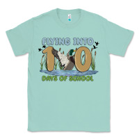 Seafoam flying into 100 days of school Classic Tee - MaliasSmallBusiness