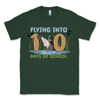 Sports Green flying into 100 days of school Classic Tee - MaliasSmallBusiness