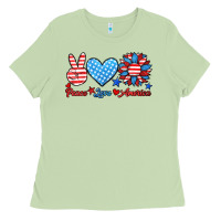 Matcha peace love america Ladies Tee - HRA Design Shop