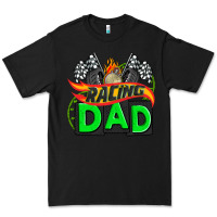 Black racing dad with racing oto equipment Premium Tee - AdoDesignShop