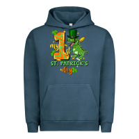Pigment Midnight Navy my first st. patricks day Urban Hoodie - FaDigitalArtStudio