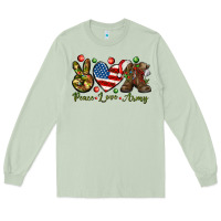 Matcha peace love army christmas Long Sleeve Tee - NancyCooperArtShop