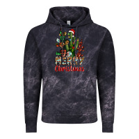 Cloud Black merry christmas cactus western Vintage Hoodie - BarkalooDesign