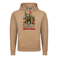 Vintage Coffee merry christmas cactus western Vintage Hoodie - BarkalooDesign