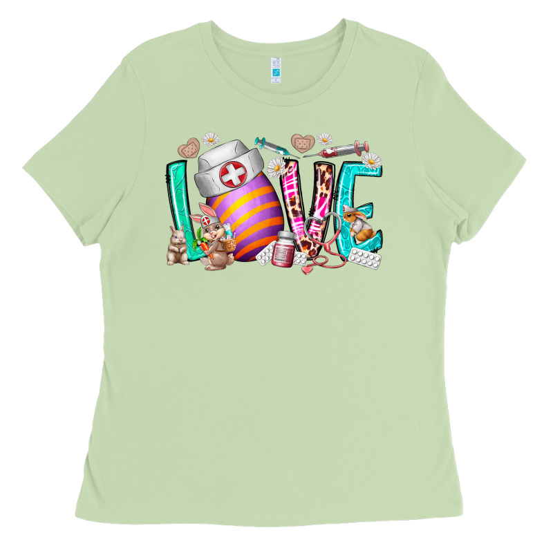 Love Easter Day Nurse Ladies Tee by RacoonDesign | Teevron