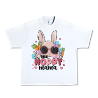 White one hoppy mama Urban Heavy Tee - MaliasSmallBusiness
