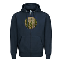Navy Old Cactus Vintage Volleyball Zipper Hoodie - Bettercallsaul