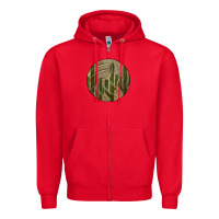Red Old Cactus Vintage Volleyball Zipper Hoodie - Bettercallsaul