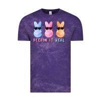 Cloud Purple peepin it real easter glitter Vintage Tee - MaliasSmallBusiness