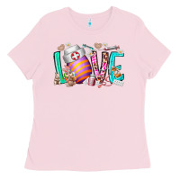 Bubblegum Pink love easter day nurse Ladies Tee - RacoonDesign