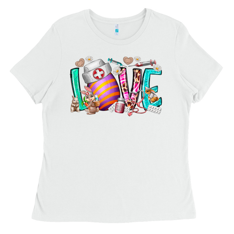 Love Easter Day Nurse Ladies Tee by RacoonDesign | Teevron