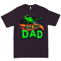 Plum racing dad with racing motorcycle Premium Tee - AdoDesignShop