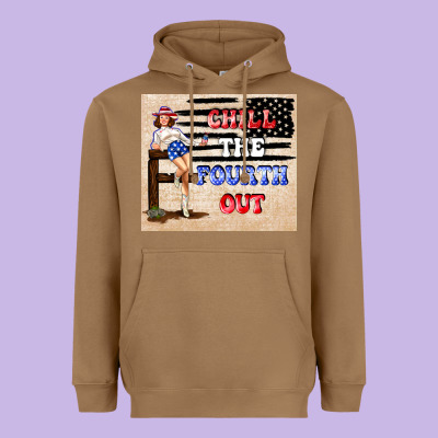 Chıll The Fourth Out Heavyweight Hoodie Designed By Tumblerdesignbyshophia