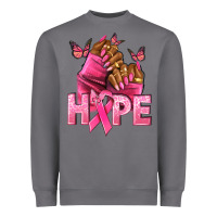 Storm Hope Breast Cancer nails Heavyweight Sweatshirt - NancyCooperArtShop