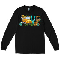 Black school bus love Long Sleeve Tee - NancyCooperArtShop