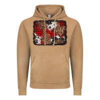 Vintage Camel distressed cowhide leopard christmas background Vintage Hoodie - Jasminsmagicworld