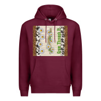 Burgundy grow through it Premium Hoodie - TumblerDesignByShophia