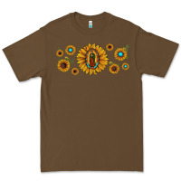 Cacao sunflower lady of guadalupe Premium Tee - JahusDesignShop