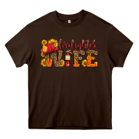 Chocolate Brown firefighter wife with hat sunflowers Heavy Core Tee - HRA Design Shop