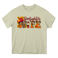 Mossy firefighter wife with hat sunflowers Heavy Core Tee - HRA Design Shop