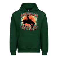 Forest Green American cowgirl 4th of july Urban Hoodie - FaDigitalArtStudio