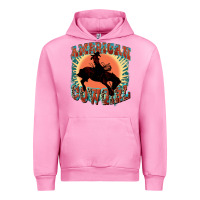 Fuchsia Pink American cowgirl 4th of july Urban Hoodie - FaDigitalArtStudio