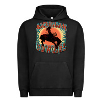 Pigment Black American cowgirl 4th of july Urban Hoodie - FaDigitalArtStudio