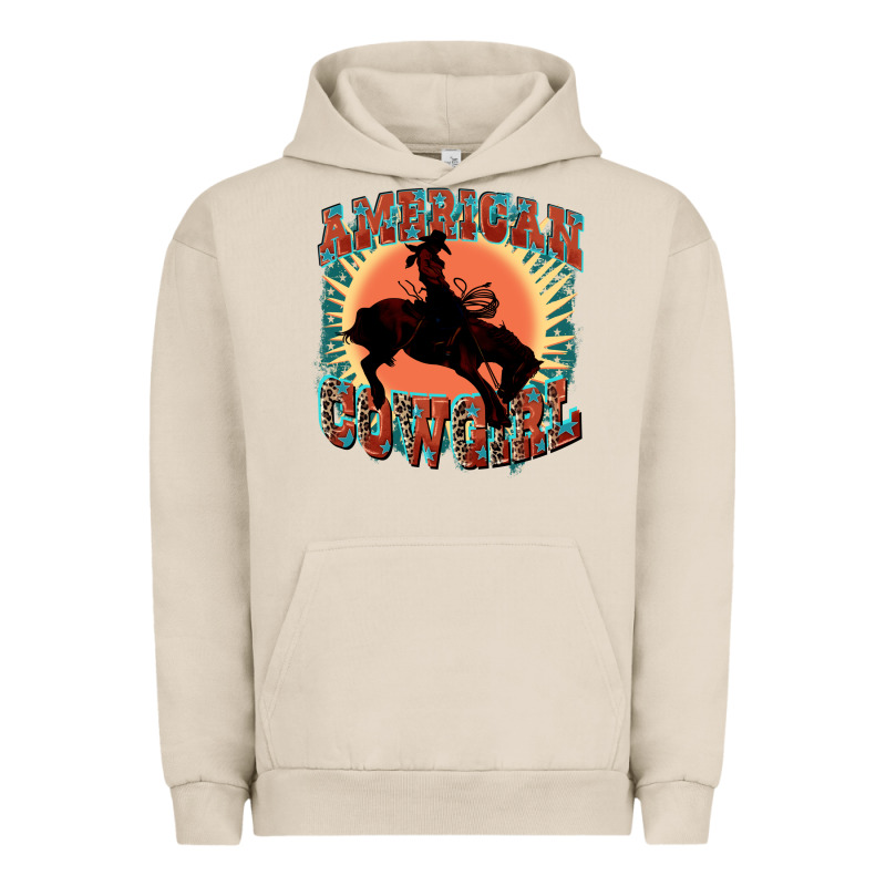 American Cowgirl 4th Of July Urban Hoodie by FaDigitalArtStudio | Teevron