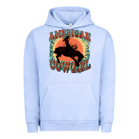 Pigment Grape Ice American cowgirl 4th of july Urban Hoodie - FaDigitalArtStudio
