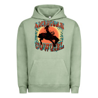 Pigment Oil Green American cowgirl 4th of july Urban Hoodie - FaDigitalArtStudio