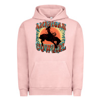 Pigment Salmon American cowgirl 4th of july Urban Hoodie - FaDigitalArtStudio