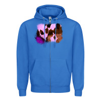 True Royal Purple Western Wood Cowhide Frame Zipper Hoodie - Bettercallsaul